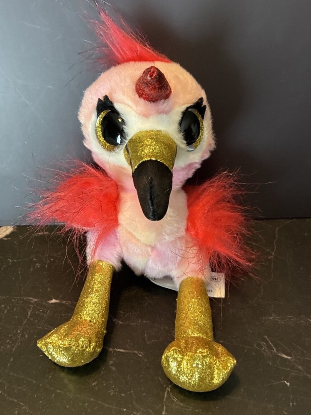 ZURU 5 Surprise Pets Pink Coco Flamingo Unicorn Plush Glitter Eyes Stuffed Toy